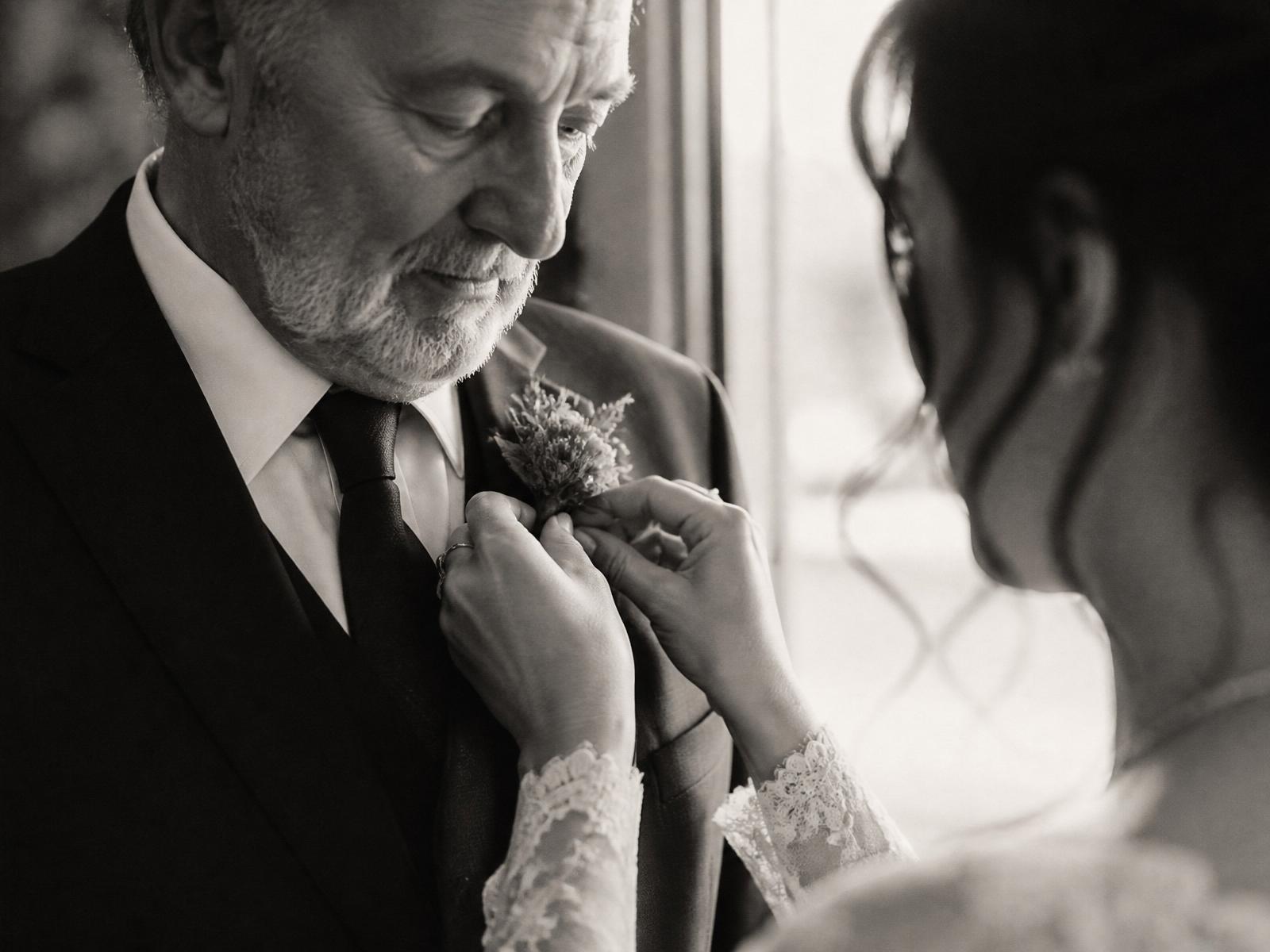 Dettaglio della boutonniere